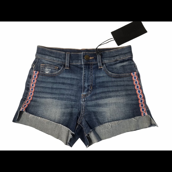 SP Black Label Pants - SP BLACK LABEL Embroidered Side Detail High Low 25